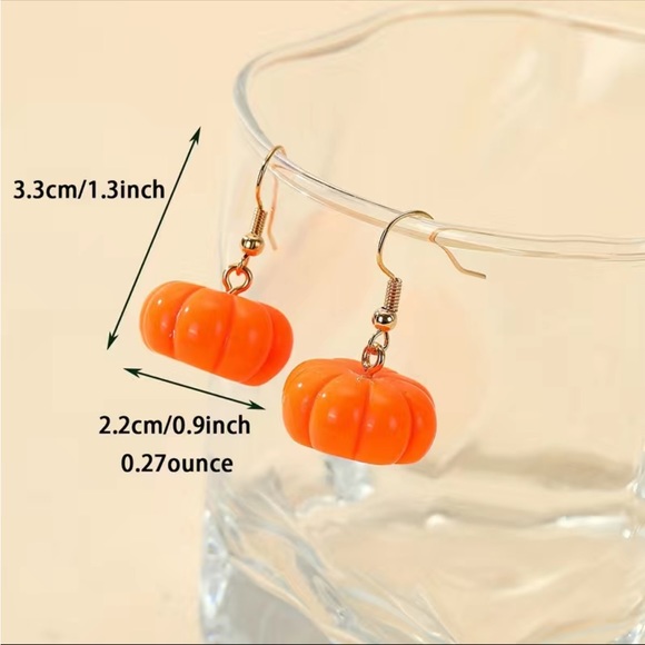 Pumpkin Earrings - Picture 3 of 5